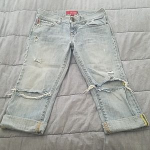 Ladies Cropped Denim Pants